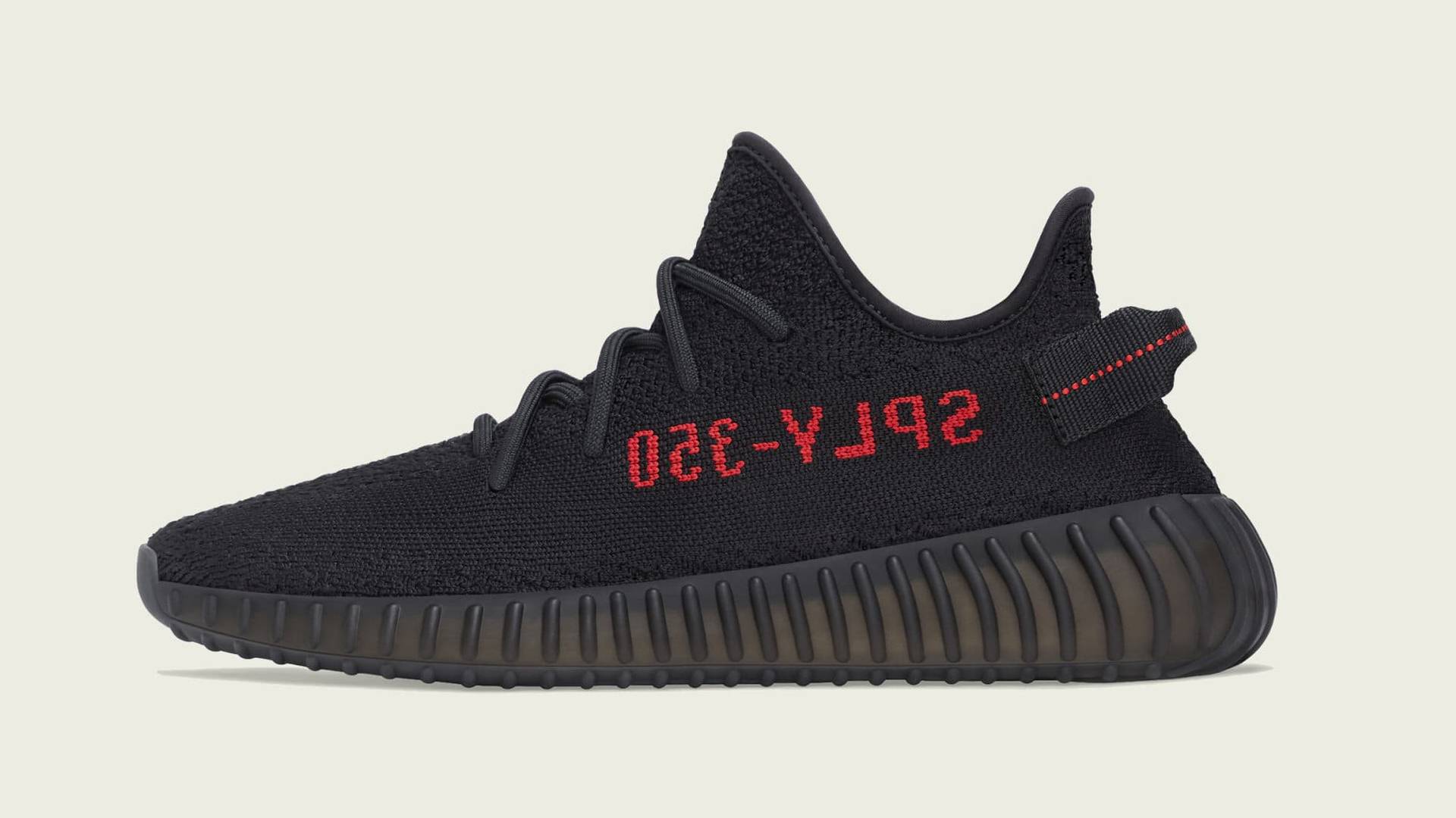 adidas yeezy boost 350 v2 black red cp9652 lateral 1