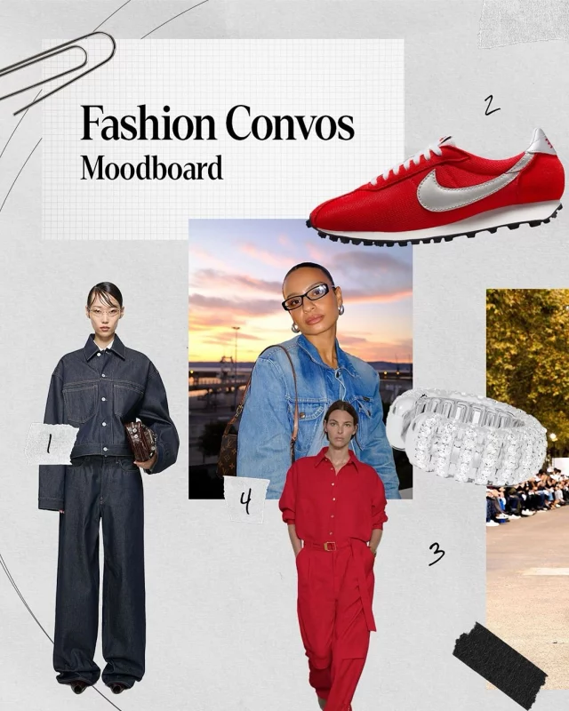 Fashion Convos by @estellelbn, épisode 3 : le moodboard des inspis mode d’@imanektouati 🔥

1) Denim on denim @acnestudios
2) Nike LD-1000 @courir
3) Earcuff @APMMonaco
4) Full look rouge @AMIParis
5) Lunettes de soleil @lespecs
6) Look layering @miumiu
7) Trench @stellamccartney
8) Le debardeur blanc @loewe
9) La robe plissée @pleatspleaseisseymiyake
10) Le grand sac @ganni 
11) Jean wide leg @lemaire_official

#ShareTheSneakerSpirit #FashionConvos