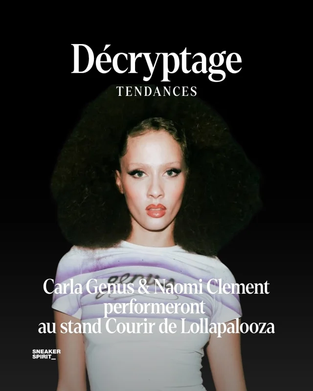 À l’occasion du festival Lollapalooza Paris, qui aura lieu du 18 au 20 juillet 2025 à l’Hippodrome de Longchamp, le Carrousel_ de Courir s’impose comme le rendez-vous à ne pas manquer.

C’est ici que Carla Genus et Naomi Clément, deux figures iconiques du DJing parisien, investiront les platines pour offrir des sets rythmés entre bouyon, musique afro-carribéennes et classiques RNB.

Au cœur du festival, le stand Courir devient un point de rencontre unique, loin de la frénésie des têtes d’affiche, afin de créer une « pause » bien rythmée, où un bon cardio sera tout de même demandé 👀

#sharethesneakerspirit #courir #lollapalooza